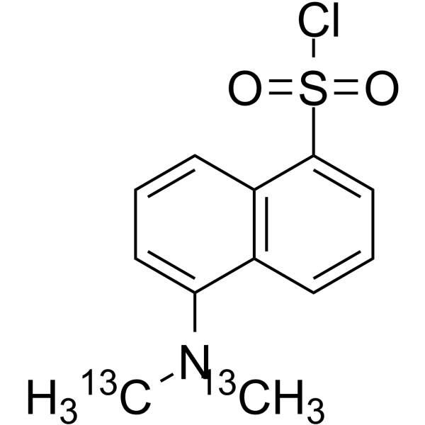 Dansyl chloride-13C2 Structure