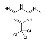 2-N-methyl-6-(trichloromethyl)-1,3,5-triazine-2,4-diamine结构式