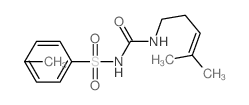 Benzenesulfonamide,4-methyl-N-[[(4-methyl-3-penten-1-yl)amino]carbonyl]-结构式
