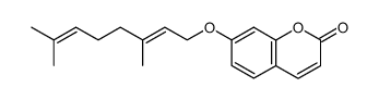 7-(3,7-dimethylocta-2,6-dienyloxy)-2H-1-benzopyran-2-one Structure
