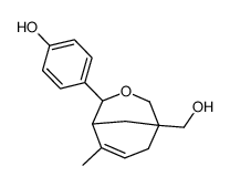 4-[5-(hydroxymethyl)-8-methyl-3-oxabicyclo[3.3.1]non-7-en-2-yl]phenol结构式