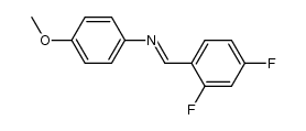 (2,4-difluorobenzylidene)(4-methoxyphenyl)amine结构式