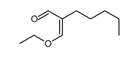 2-(ethoxymethylidene)heptanal Structure