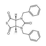 cis-1,3-Dibenzyltetrahydro-2H-thieno[3,4-d]imidazole-2,4,6-trione结构式