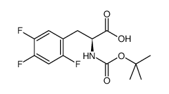 Boc-L-2,4,5-三氟苯丙氨酸结构式
