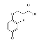 3-(2,4-Dichlorophenoxy)propanoic acid Structure