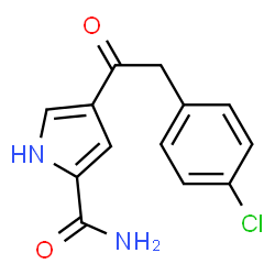 4-[2-(4-CHLOROPHENYL)ACETYL]-1H-PYRROLE-2-CARBOXAMIDE structure