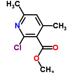 Methyl 2-chloro-4,6-dimethylnicotinate Structure