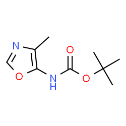 (4-甲基噁唑-5-基)氨基甲酸叔丁酯结构式