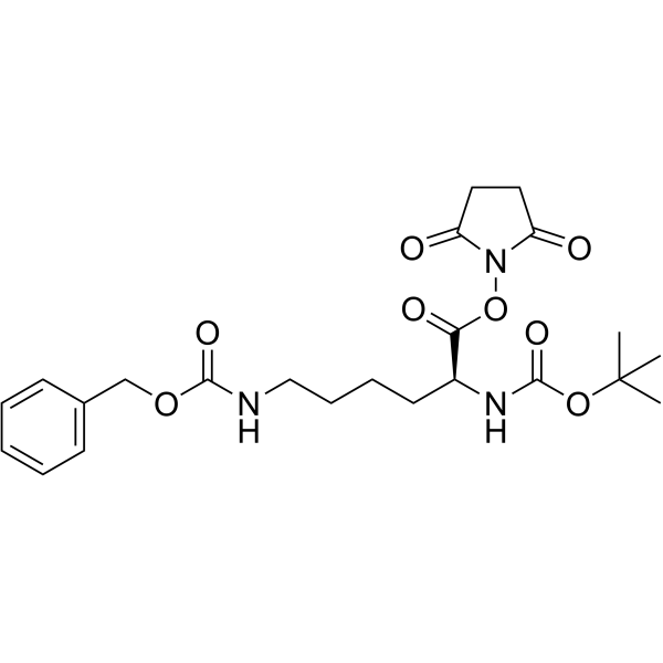Nε-Z-NAlpha-叔丁氧羰基-L-赖氨酸羟基琥珀酰亚胺酯图片