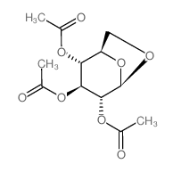 .β.-Glucopyranose, 1,6-anhydro-, triacetate (en) Structure