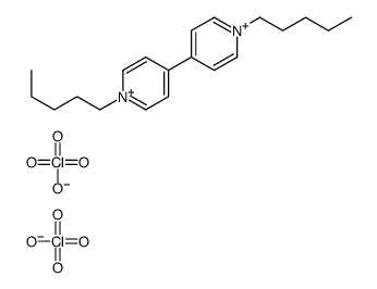 1-pentyl-4-(1-pentylpyridin-1-ium-4-yl)pyridin-1-ium,diperchlorate Structure