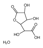D-(tetrahydro-2,3,4-trihydroxy-5-oxofuran-2-yl)glycollic acid structure