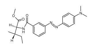 N-{3-[(N,N-dimethylaminophenyl)-4'-diazenyl]benzoyl}isoleucine methyl ester Structure
