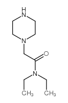N,N-二乙基-2-哌嗪-1-乙酰胺结构式
