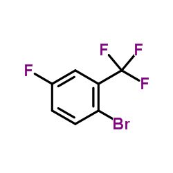 1-Bromo-4-fluoro-2-(trifluoromethyl)benzene structure
