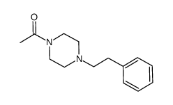1-(4-phenethylpiperazin-1-yl)ethan-1-one结构式
