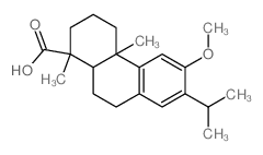 6-methoxy-1,4a-dimethyl-7-propan-2-yl-2,3,4,9,10,10a-hexahydrophenanthrene-1-carboxylic acid Structure