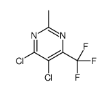 4,5-dichloro-2-methyl-6-(trifluoromethyl)pyrimidine Structure
