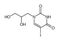 5-iodo-1-(2,3-dihydroxypropyl)uracil Structure