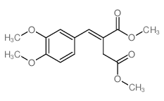 dimethyl 2-[(3,4-dimethoxyphenyl)methylidene]butanedioate结构式