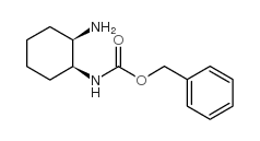 1-(N-苄氧基羰基)-顺式-环己烷-1,2-二胺结构式