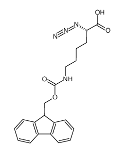 N3-L-Lys(Fmoc)-OH结构式