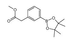 3-(2-甲氧基-2-氧代乙基)苯硼酸频那醇酯结构式