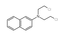 N,N-BIS(2-CHLOROETHYL)-2-NAPHTHYLAMINE Structure