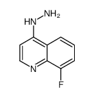 (8-fluoroquinolin-4-yl)hydrazine Structure