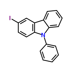 3-碘-9-苯基咔唑结构式