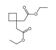 2,2-(环丁烷-1,1-二基)二乙酸二乙酯结构式