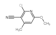 2-氯-3-氰基-6-甲氧基-4-甲基l吡啶结构式
