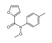 N-methoxy-N-(4-methylphenyl)furan-2-carboxamide结构式
