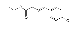 [(4-methoxybenzylidene)-amino]-acetic acid ethyl ester Structure