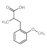 3-(2-methoxyphenyl)-2-methyl-propanoic acid结构式