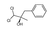 (R)-1,1-dichloro-2-methyl-3-phenylpropan-2-ol结构式