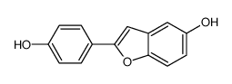 2-(4-hydroxyphenyl)-1-benzofuran-5-ol结构式
