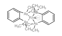 dichlororhodium; (2-dimethylarsanylphenyl)-dimethyl-arsane结构式