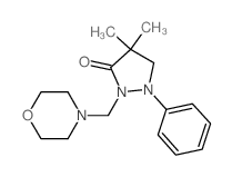3-Pyrazolidinone,4,4-dimethyl-2-(4-morpholinylmethyl)-1-phenyl-结构式