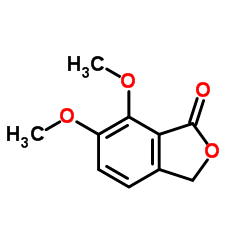 6,7-二甲氧基-3H-1-异苯并呋喃酮结构式