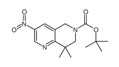 7,8-二氢-8,8-二甲基-3-硝基-1,6-萘啶-6(5h)-羧酸叔丁酯结构式