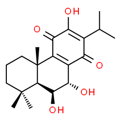 6β,7α,12-Trihydroxyabieta-8,12-diene-11,14-dione结构式