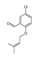 5-chloro-2-(3-methylbut-2-enoxy)benzaldehyde Structure