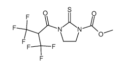 2-Thioxo-3-[3,3,3-trifluoro-1-oxo-2-(trifluoromethyl)propyl]-1-imidazolidinecarboxylic acid methyl ester结构式