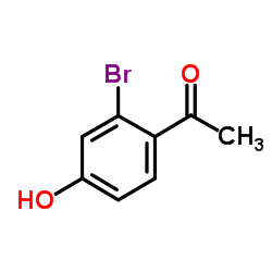 2-溴-4-羟基苯乙酮结构式