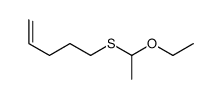 5-(1-ethoxyethylsulfanyl)pent-1-ene Structure