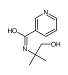 N-(1-hydroxy-2-methylpropan-2-yl)pyridine-3-carboxamide结构式