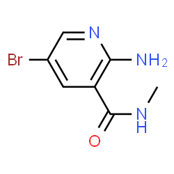 2-AMINO-5-BROMO-N-METHYLPYRIDINE-3-CARBOXAMIDE Structure