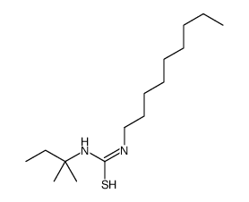 1-(2-methylbutan-2-yl)-3-nonylthiourea结构式
